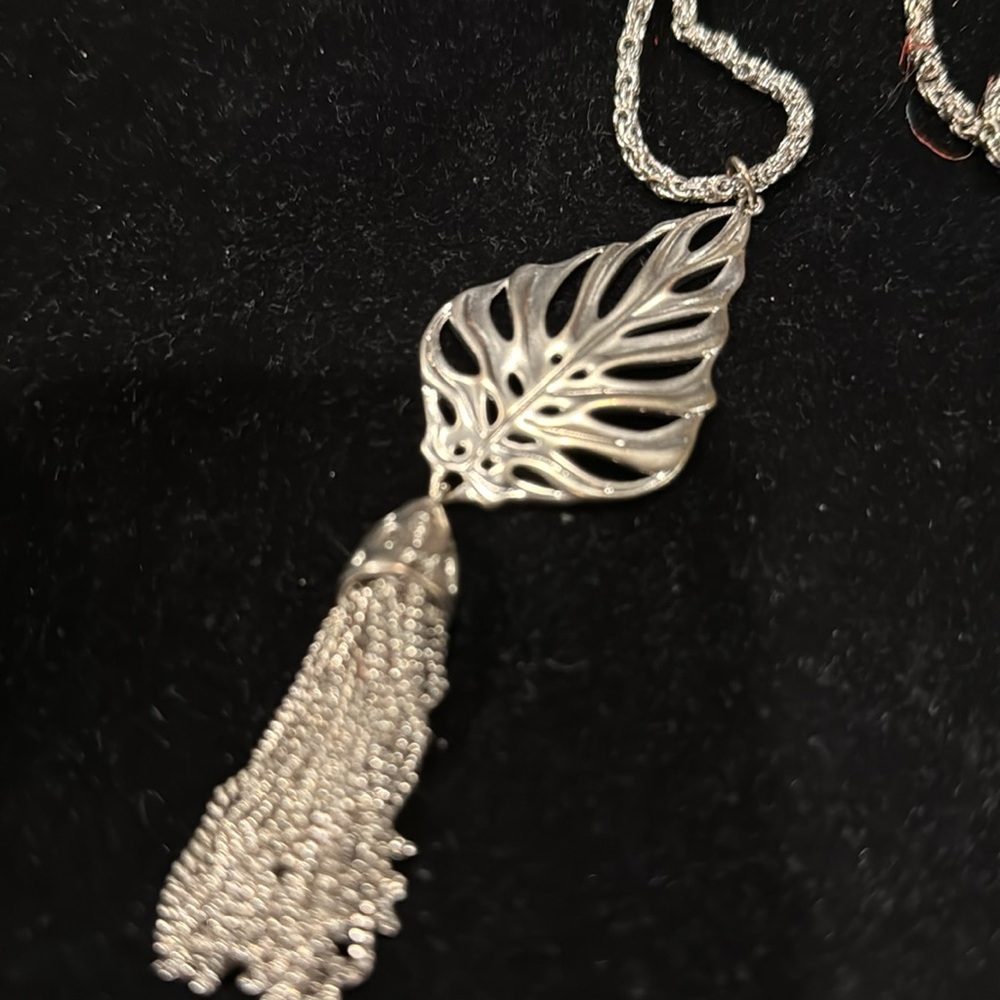 KENDRA SCOTT LONG SILVER NECKLACE - Picture 3 of 4